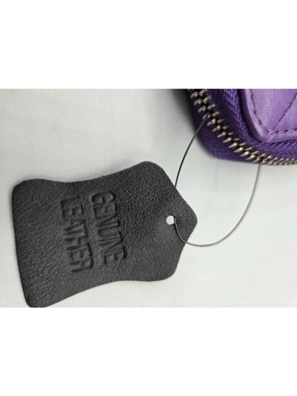 NEW Purple Leather Women's Wallet with RFID Blocking Medium Size Made in India - Picture 4 of 5